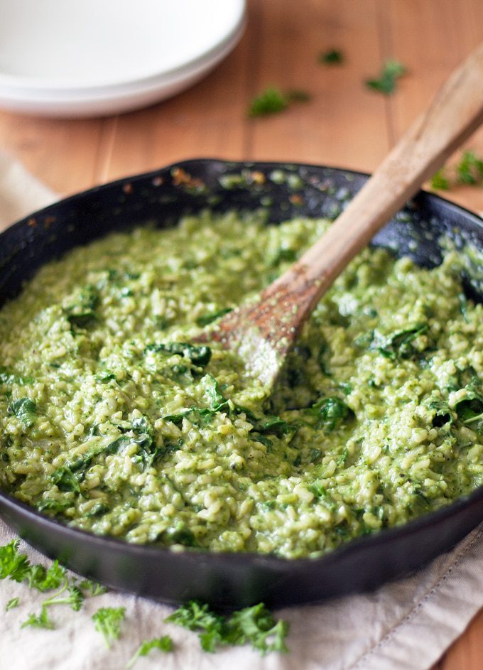 Oven Risotto with kale pesto Cooking Goals