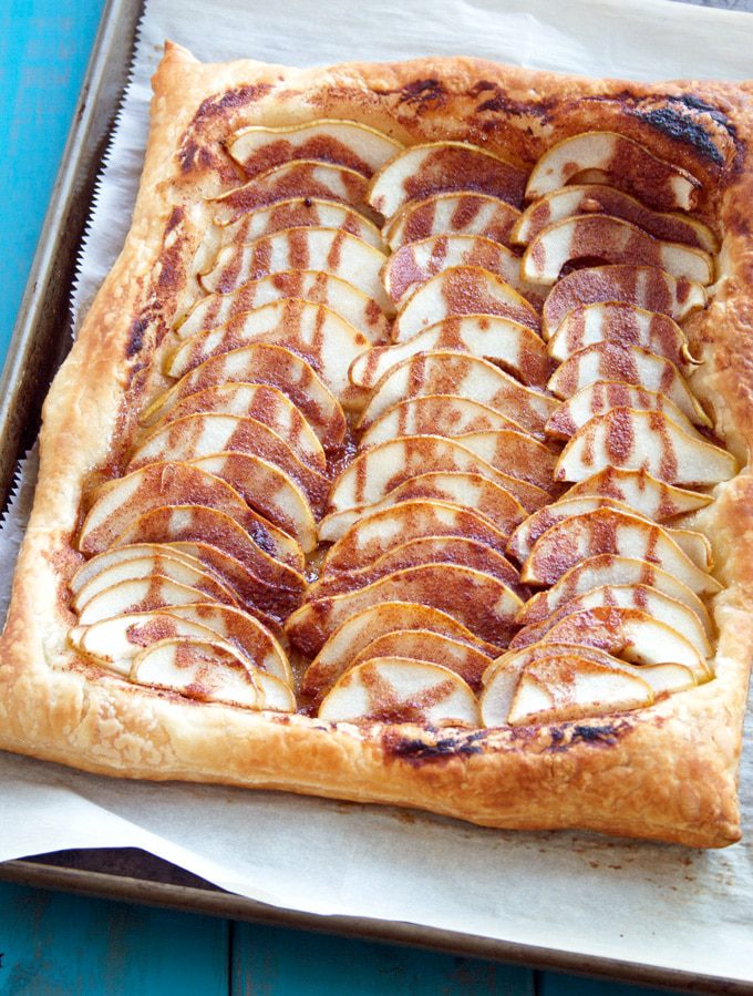 Pear Puff Pastry Tart - Cooking Goals