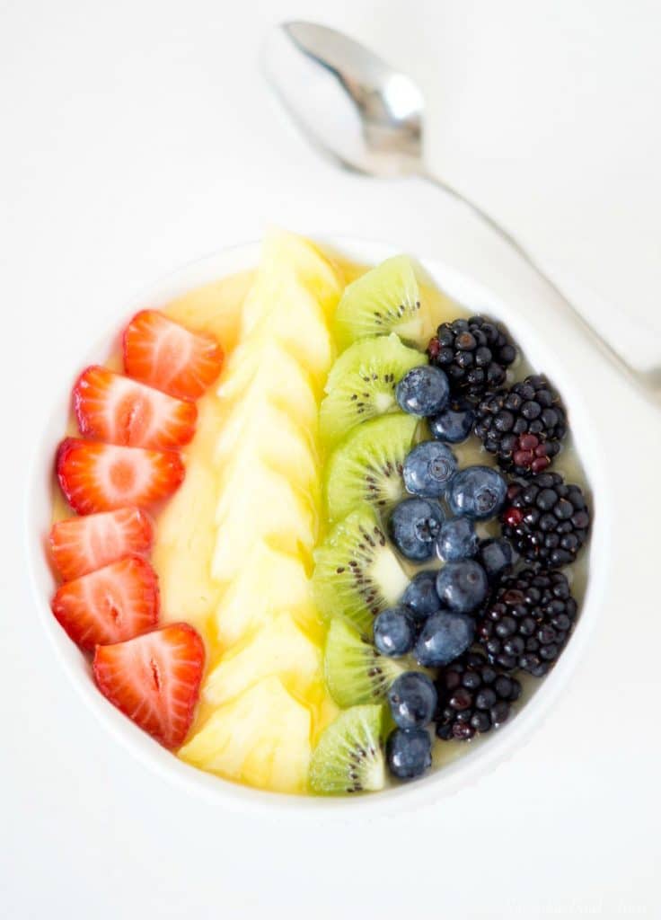 Rainbow Smoothie Bowl - Cooking Goals